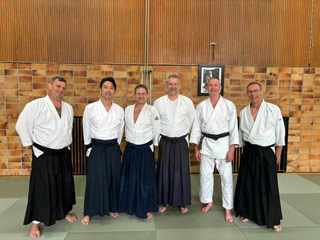 ein kleines Gruppenfoto aus Bad Kissingen – man beachte den schwarzen Gürtel